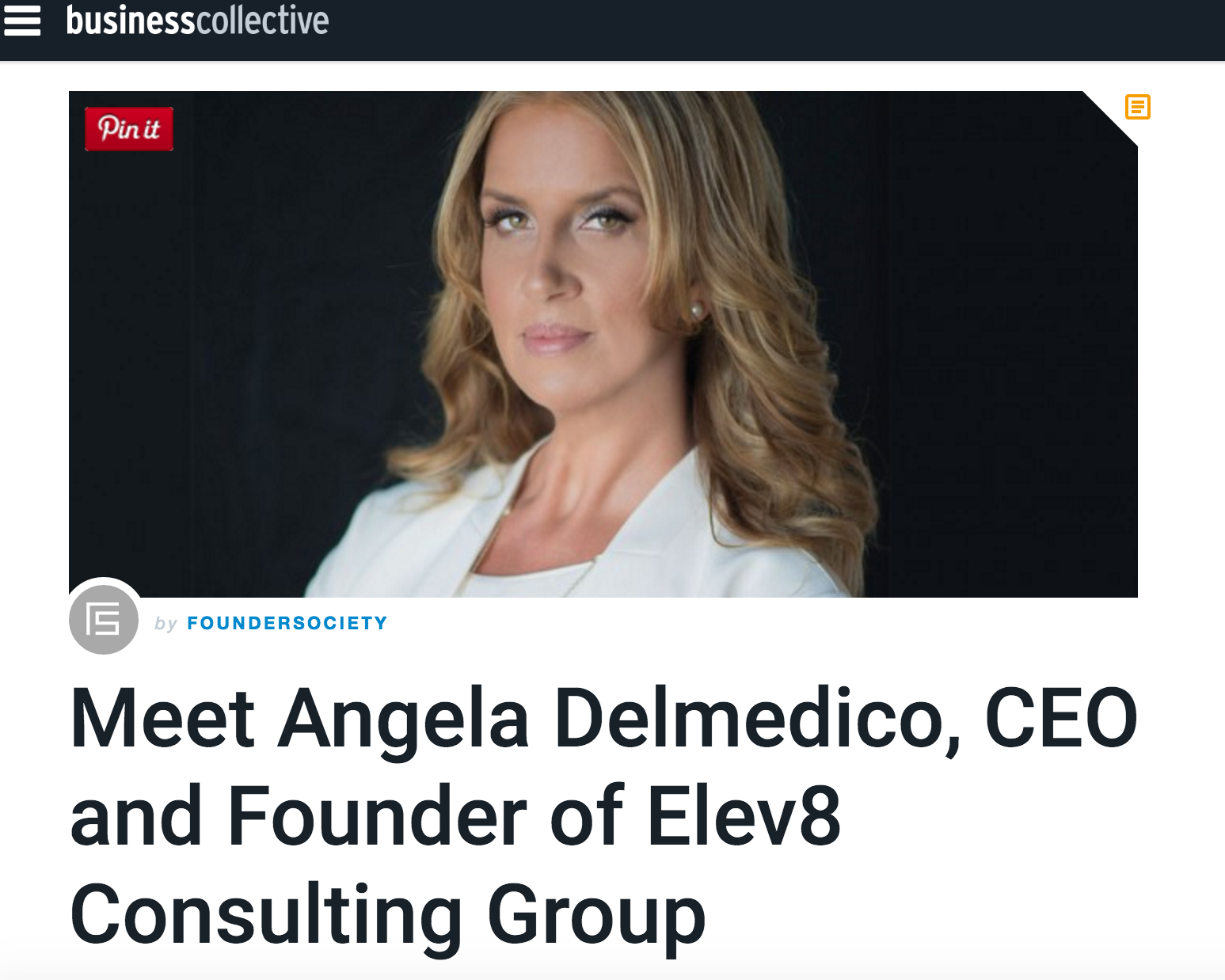 Elev8 Consulting Group Angela Delmedico 