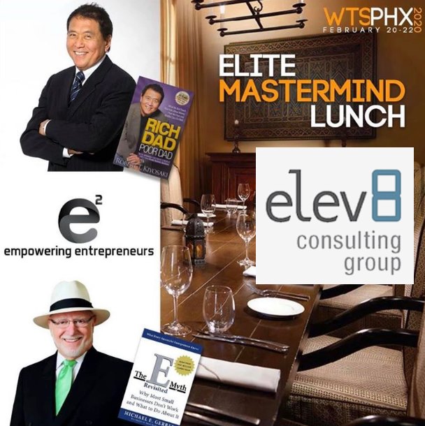 Elev8 Consulting Group CEO Angela Delmedico Meets Michael Gerber, Robert Kiyosaki and Brad Lea