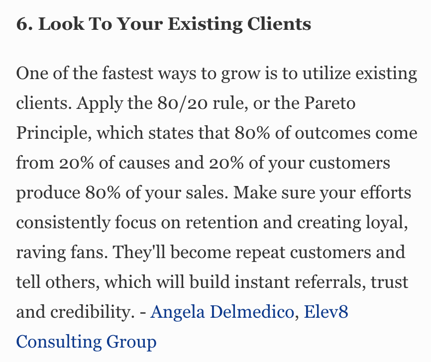 Elev8 Consulting Group CEO Angela Delmedico Featured In Forbes: 13 Effective Strategies For Increasing Market Share
